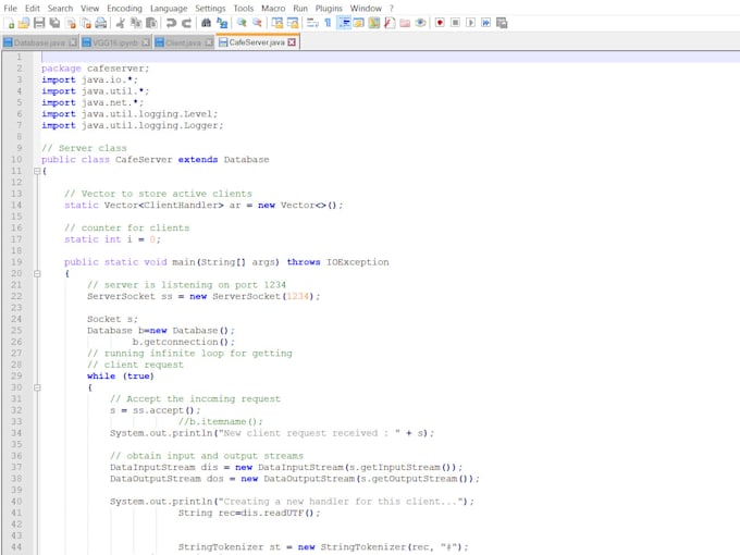Do socket progarmming tasks in java,cpp and python by Shakeelabbas1 ...
