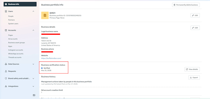create fresh verified facebook business manager and unrestricted ad accounts