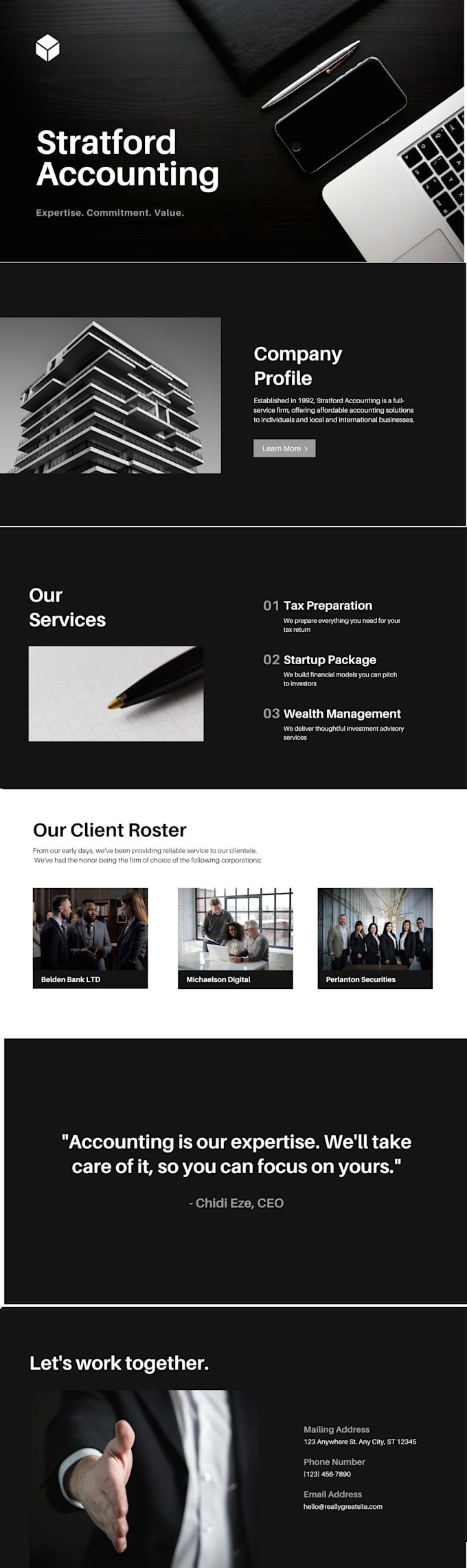 create customize html static websites for your business