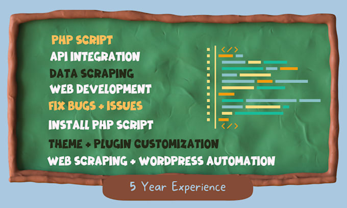 write PHP script for web scraping and wordpress automation