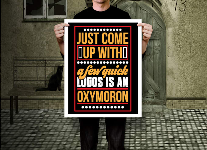 creative typography motivational quotes or poster design