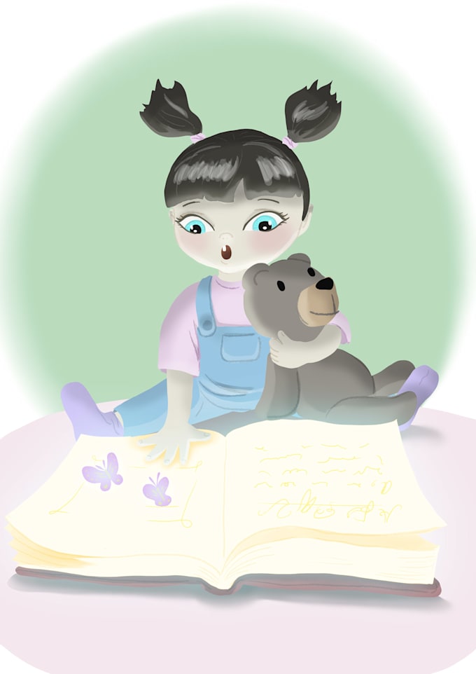 create wonderfull children book illustrations