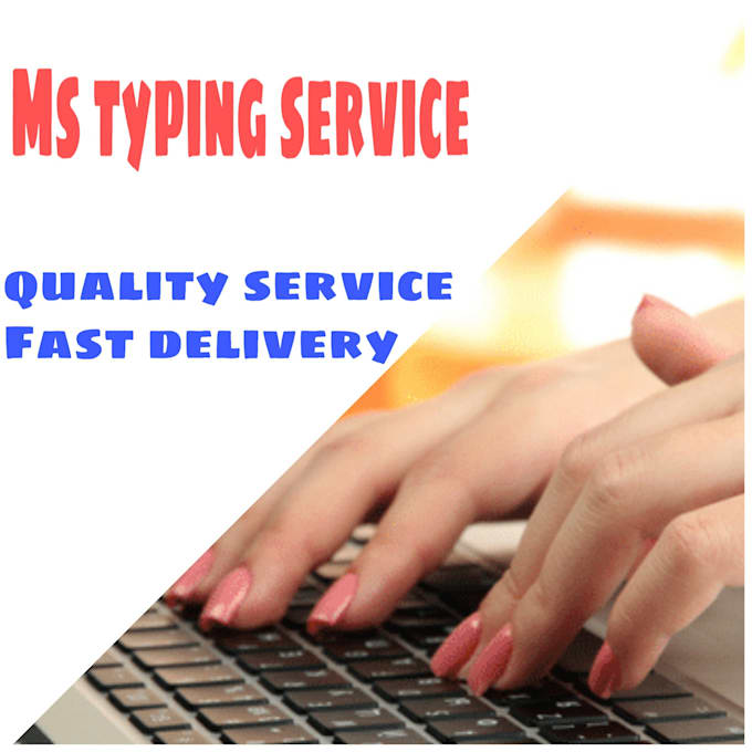do ms word typing service