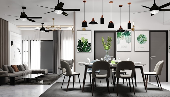 do architectural interior designs and interior 3d renderings