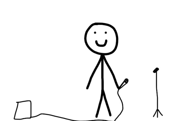 draw a beautiful stickman