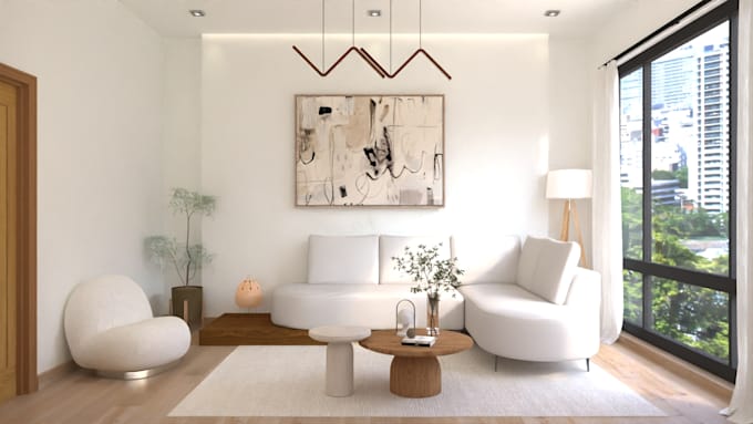 do professional interior design and 3d rendering interior