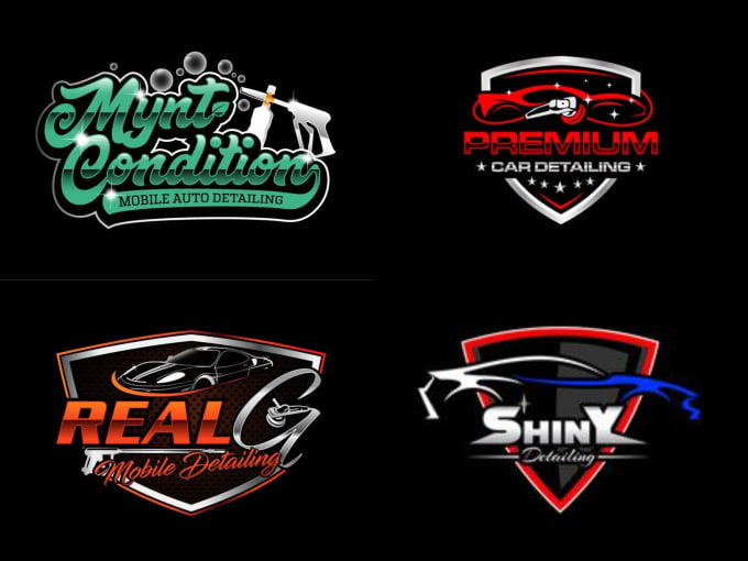create modern auto spa and detailing logo