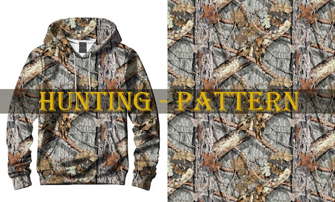 create a hunting seamless camouflage pattern