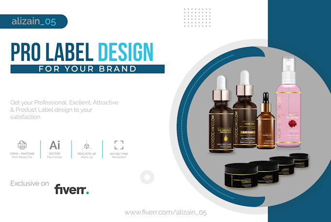 do product packaging label design cosmetic label and sticker
