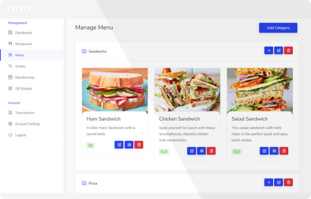 Build restaurant menu app by Manjussha | Fiverr