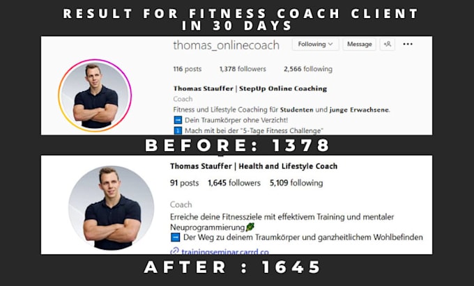 grow instagram organically 300 real followers per month for coaches, consultants