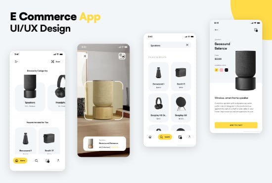 design stunning UI UX for mobile and web app user interface
