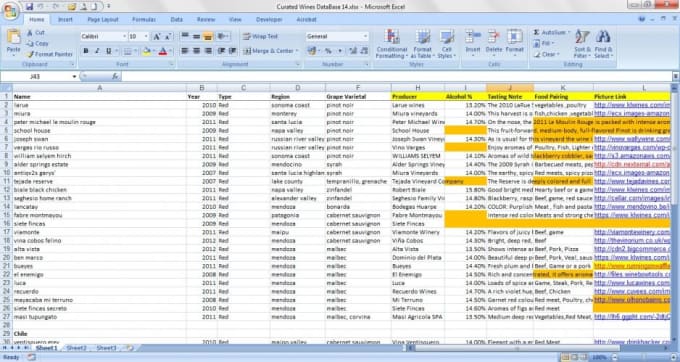 process the data provided