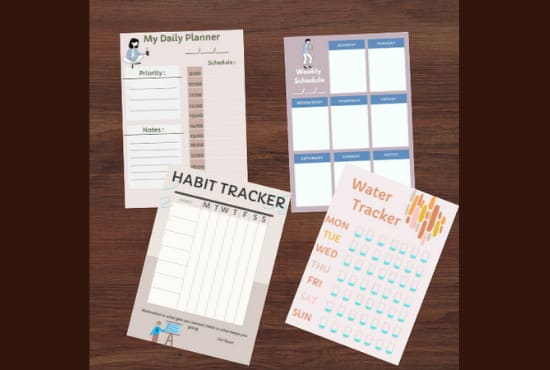 make custom printable planner in 6 hours