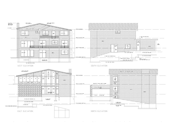 Redraw 2d floor plan and architectural drawing in autocad by ...