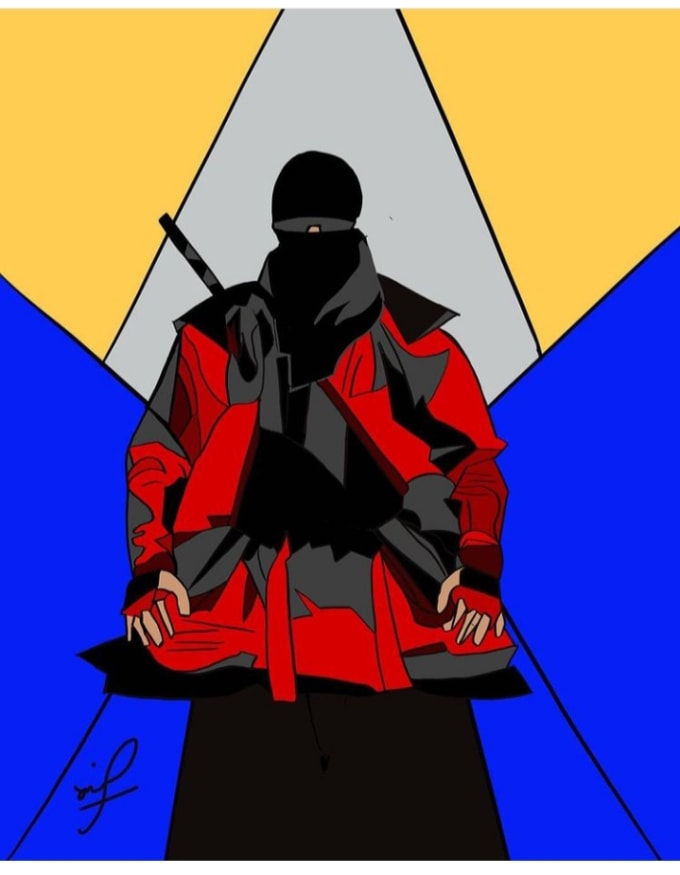 created custom illustration for nft art