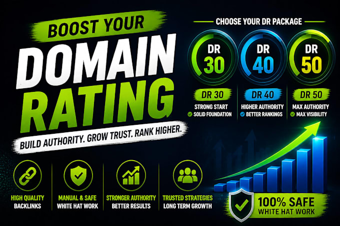 increase domain rating ahrefs dr30, dr40 and dr50 plus