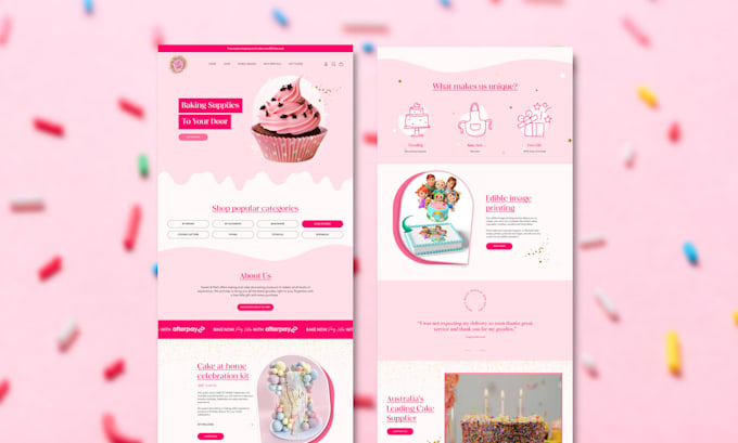 do modern website design in figma with clean UI and UX
