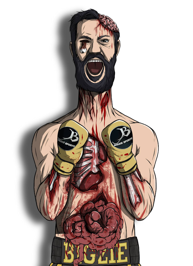 horror gore illustration with my own style