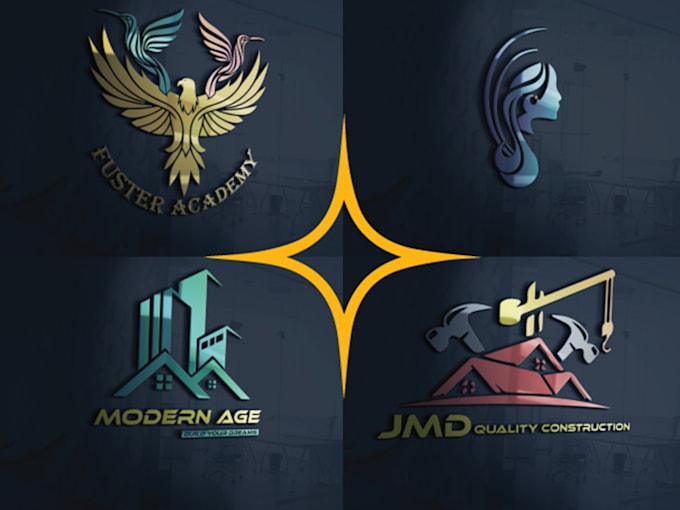 design a modern 3d logo with professional branding