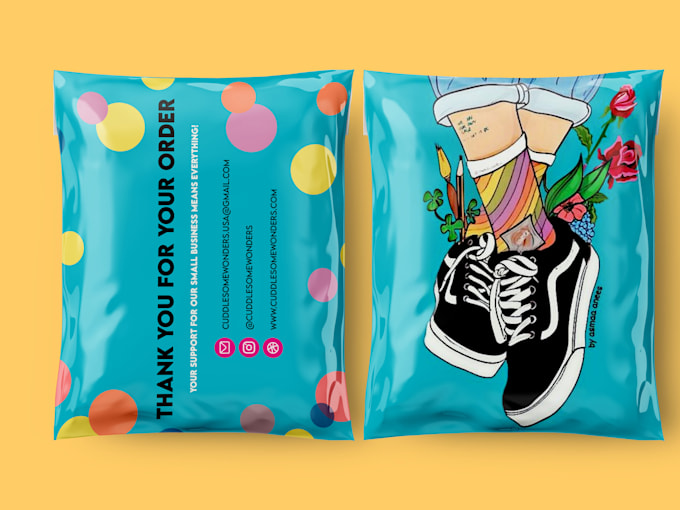make top notch poly mailer and shipping package design