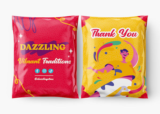 do poly mailer package,shipping and parcel bag design
