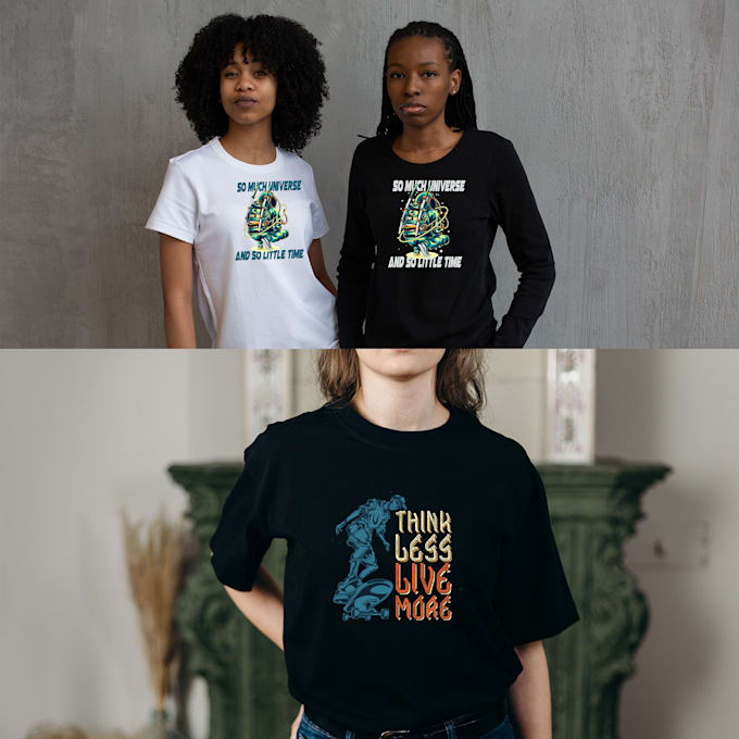 design  t shirt  by illustration, typography design