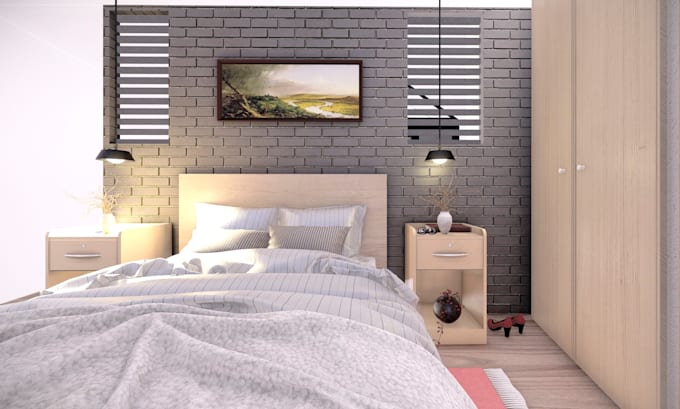 do interior design with 3d realistic rendering