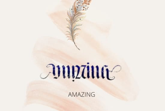 make ambigram or flipped word or name for you