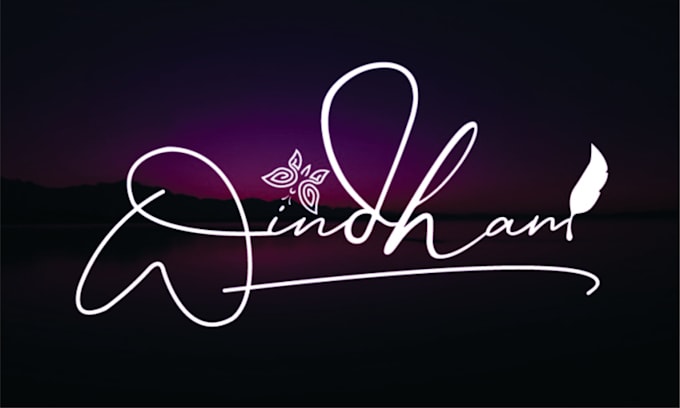 design creative and unique signature logo design