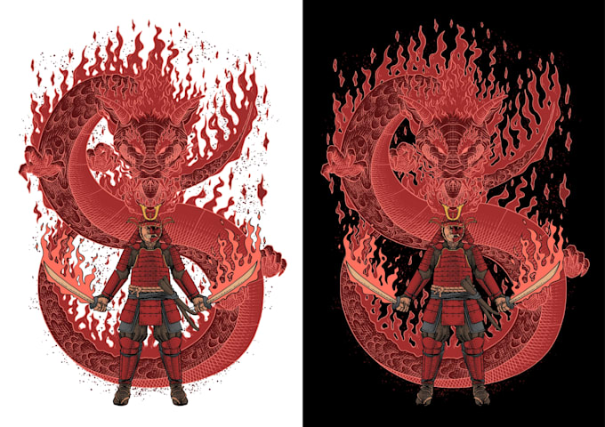 draw illustration for tshirt design with engraving style