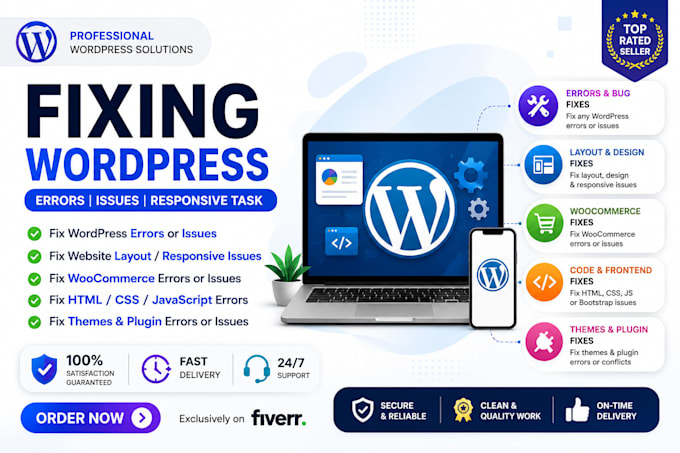 fix wordpress, woocommerce, responsive, jquery, ajax issues and bugs
