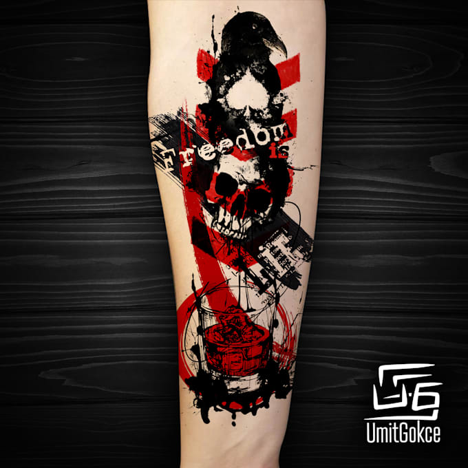 do unique trash polka design for you