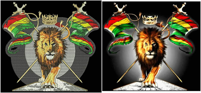 do embroidery digitizing into dst and pes in 1 hour
