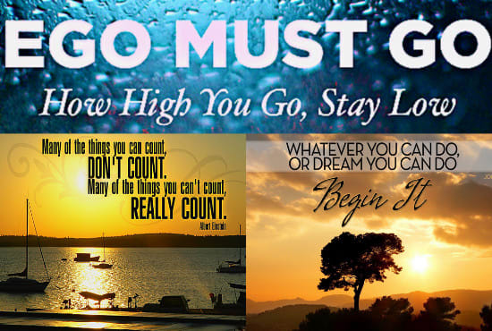 develop images with inspiring quotes for your social media