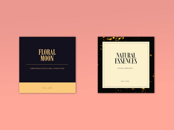design a label for your candle or for any product