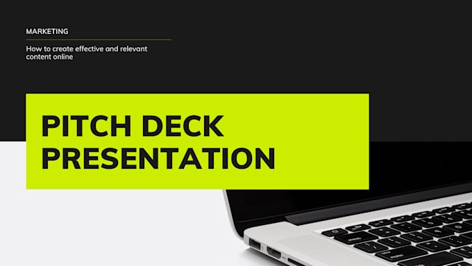 design a pitch deck PPT presentation