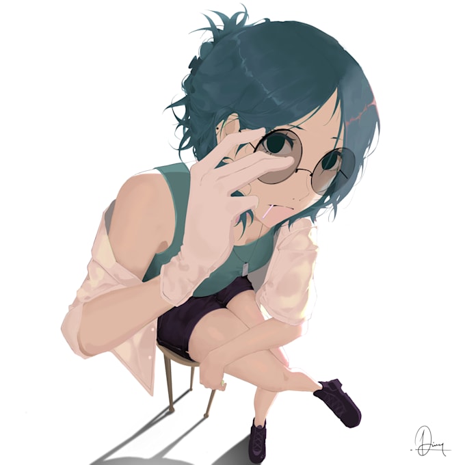 draw you or any character in anime style