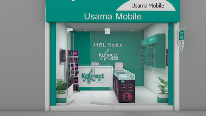 design 3d retail store interior