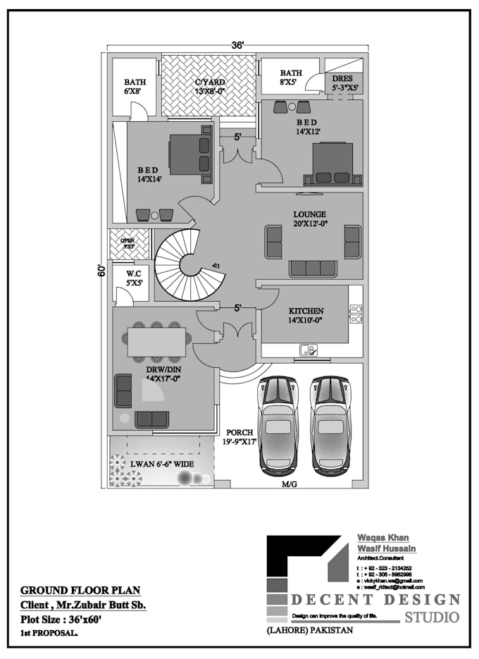 draft any architectural drawing in autocad