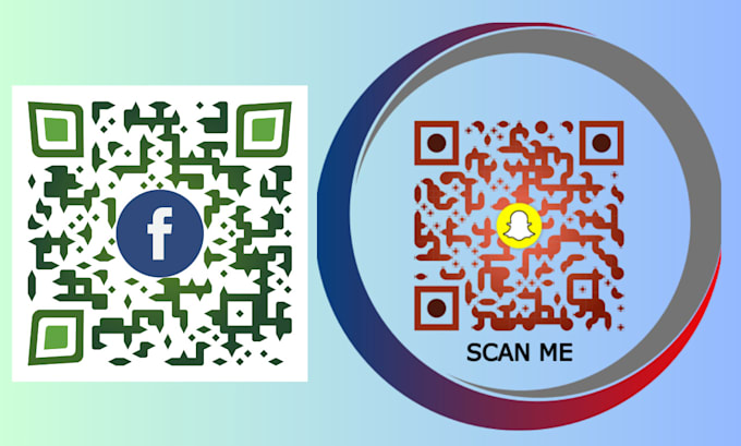 create professional  and unique qr code design with your logo