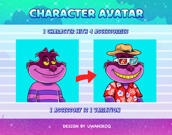 draw custom nft cartoon avatar mascot