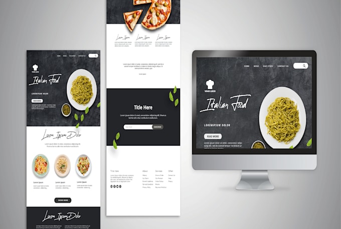 professional website design on square space or godaddy