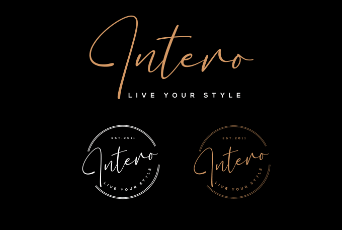 design signature logo with branding kit