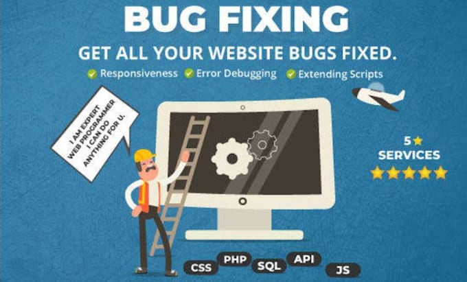 fix HTML, CSS, js bugs, fix php laravel and responsive issue