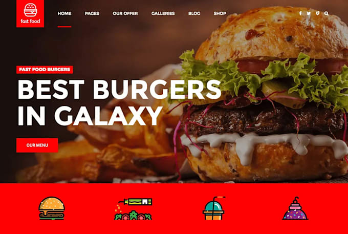 create an online food ordering wordpress restaurant website