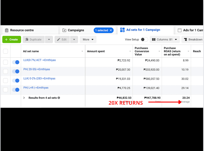 create and manage facebook and instagram ads campaign