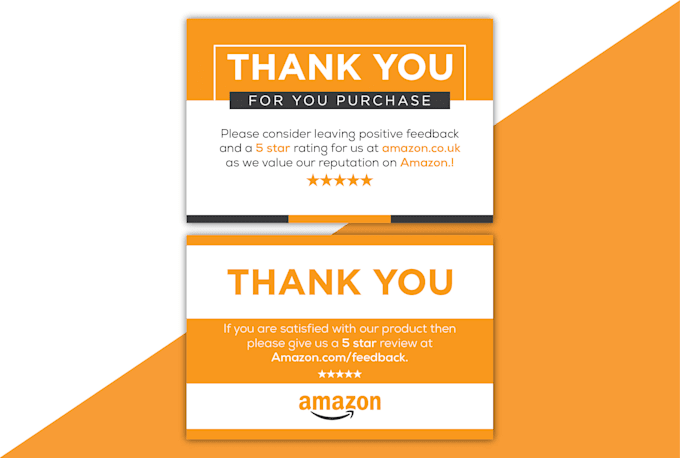 design amazon thank you card, gift card