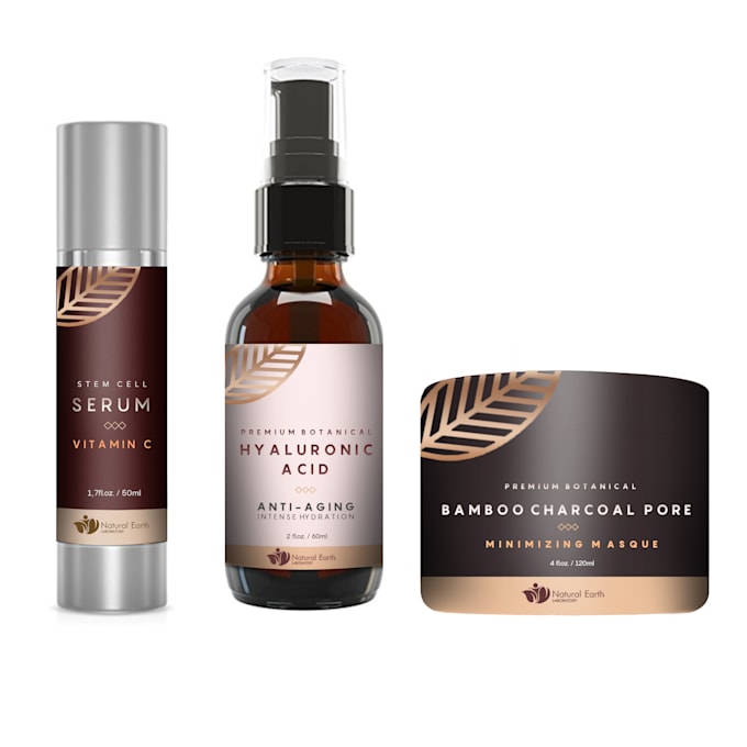 design premium cosmetics packaging and label