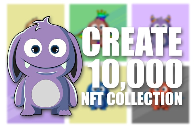 design hand drawn nft art and generate full collection with metadata